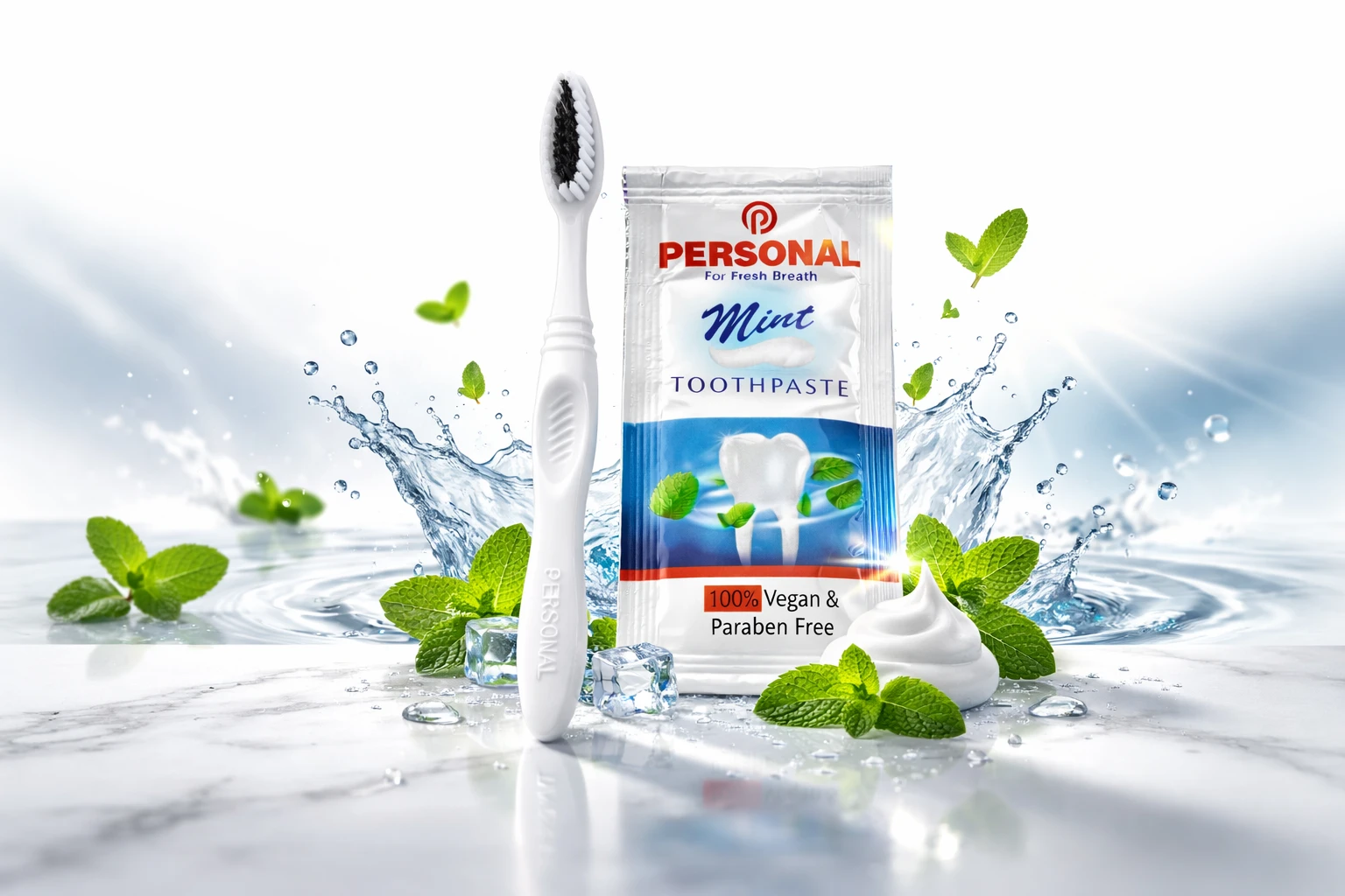 Hotel Dental Kit (Toothbrush Pers + Toothpaste 6 ml Pouch) – Private Label for Hotels