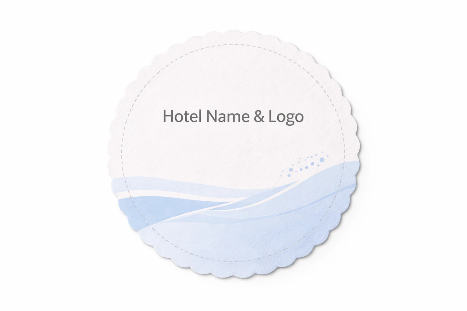 Hotel Coasters – Custom Branding with Hotel Name & Logo