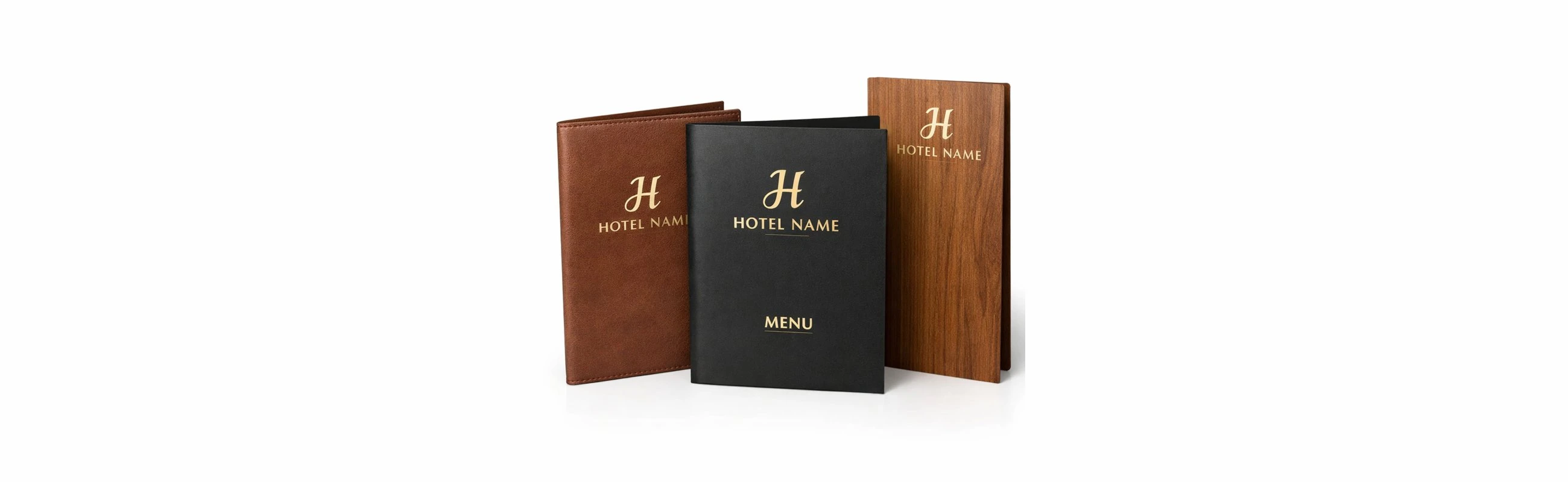 Menu Cards – Custom Branding with Hotel Name & Logo
