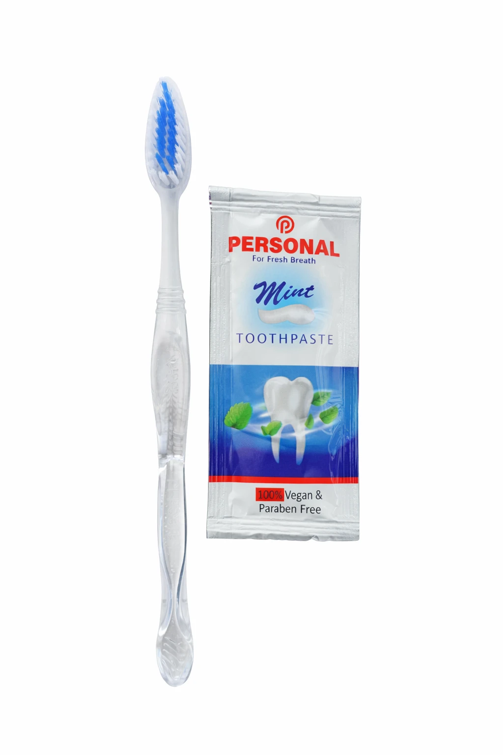 Travel Size Hotel Dental Kit – Crystal Brush & Toothpaste Combo