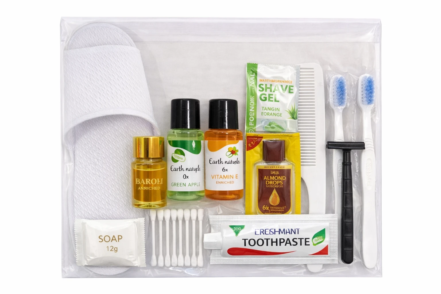 Hotel 12 Essential Premium Complimentary Toiletry & Amenity Set