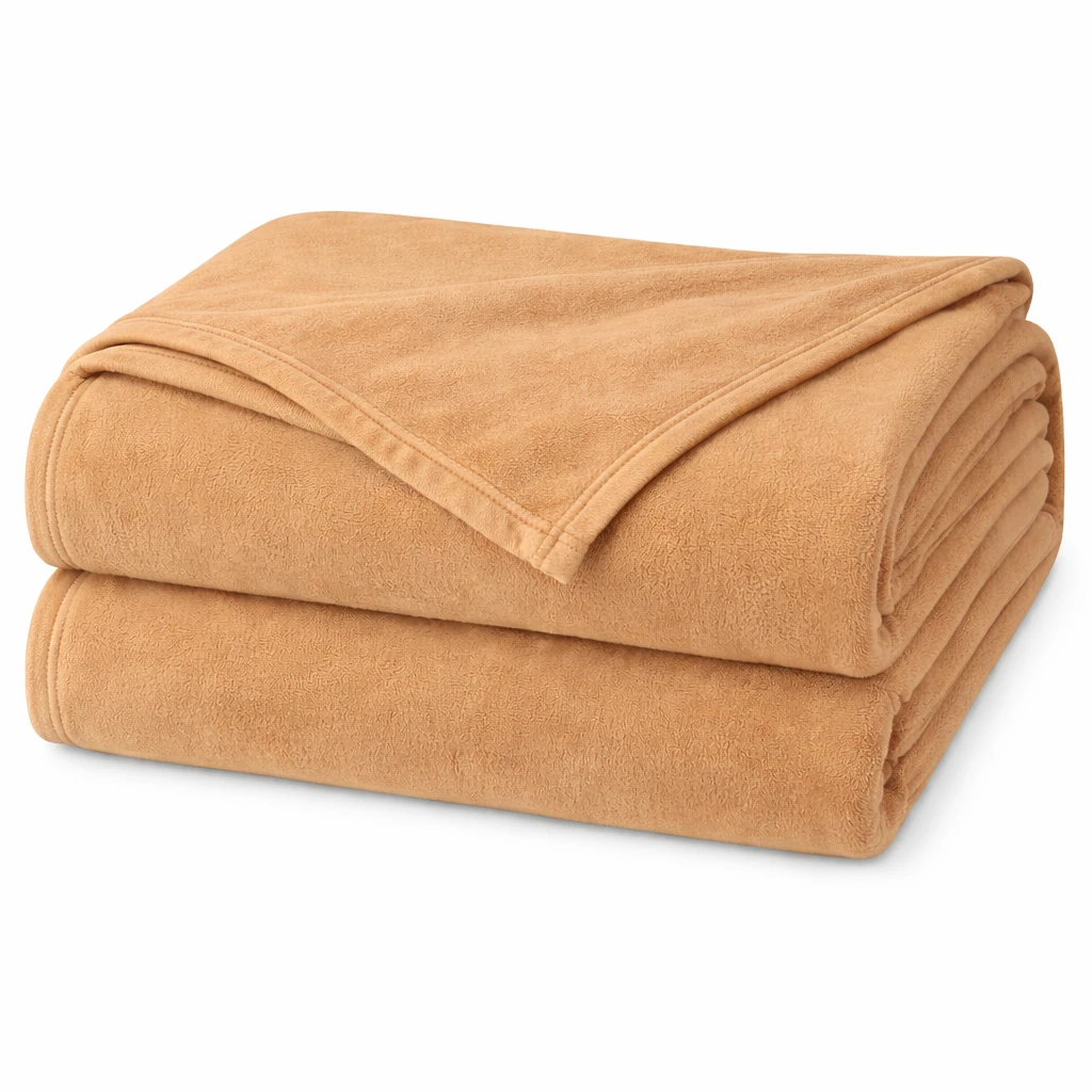 Hotel Single Fleece Blanket 800Gm 60"x90" – Soft Lightweight Hospitality Blanket