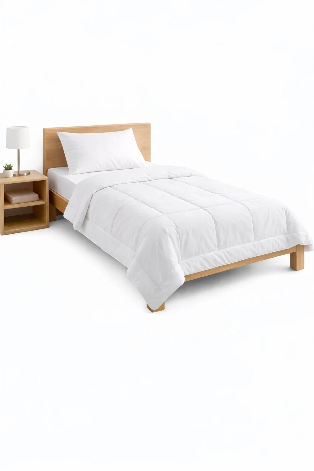 Single Premium Combo – 5” Mattress, 300 TC Bedsheet, 1000Gm Pillow & Comforter Set