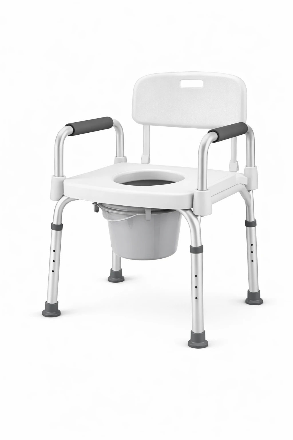 Bathroom Safety & Support Commode Chair – Adjustable Portable Commode