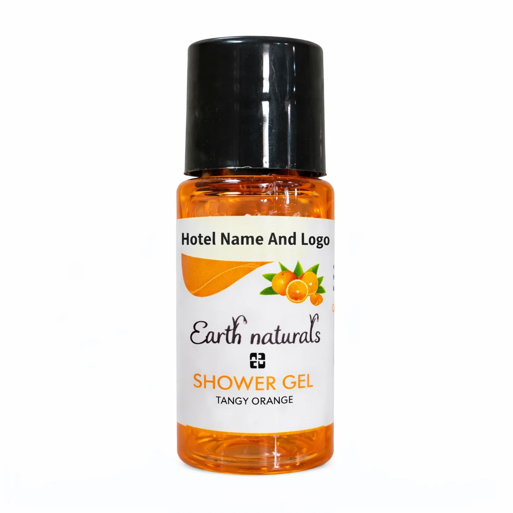 Shower Gel 15 ml Bottle – Custom Hotel Name & Logo Branding