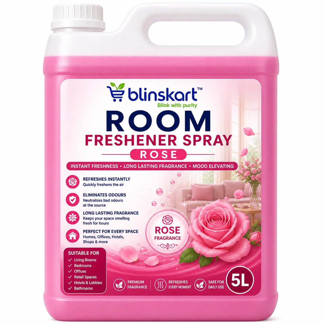 Freshener Spray Rose 5L