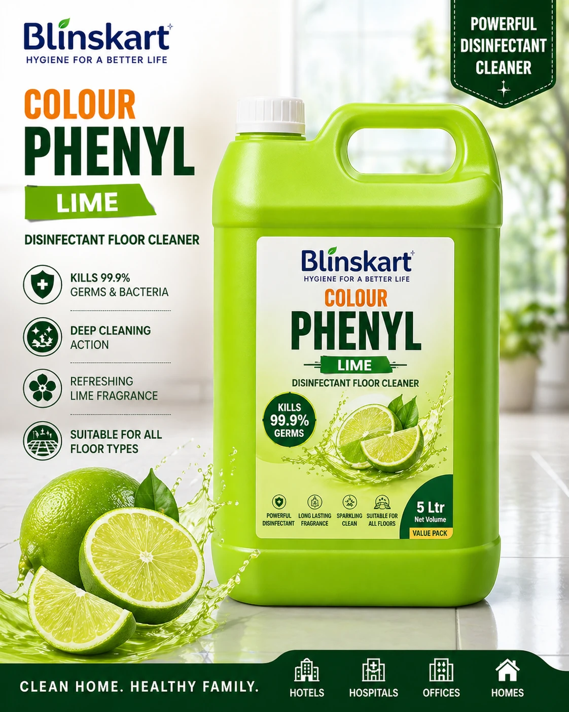 Colour Phenyl Lime Fresh 5 Ltr