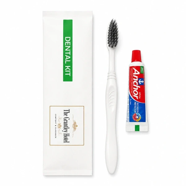 1 Toothbrush + 1 Anchor Toothpaste with Dental Kit Pouch
