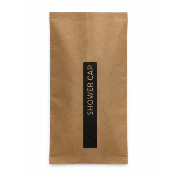 Shower Cap Brown Packaging