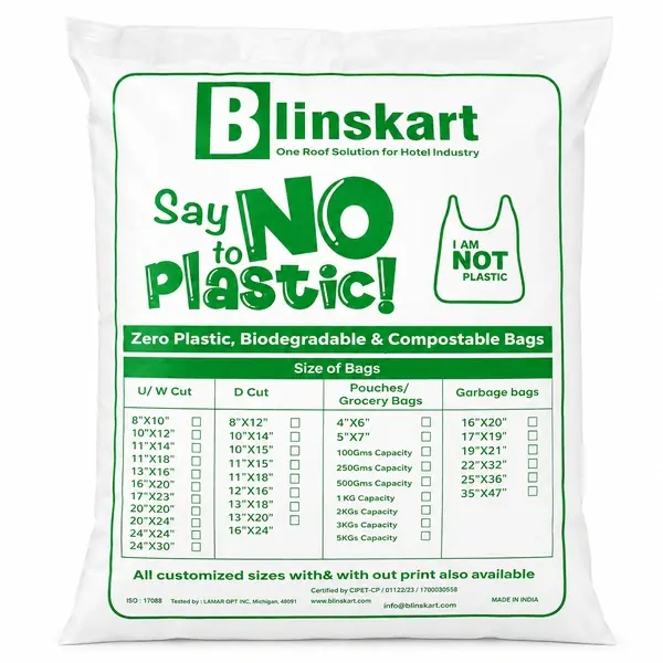 Black Compostable Garbage Bag Pocket 