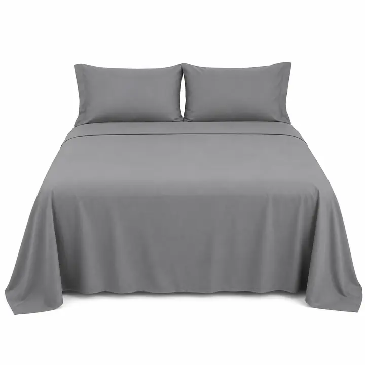 Blinskart Grey Double Bed Sheet 108" × 108"