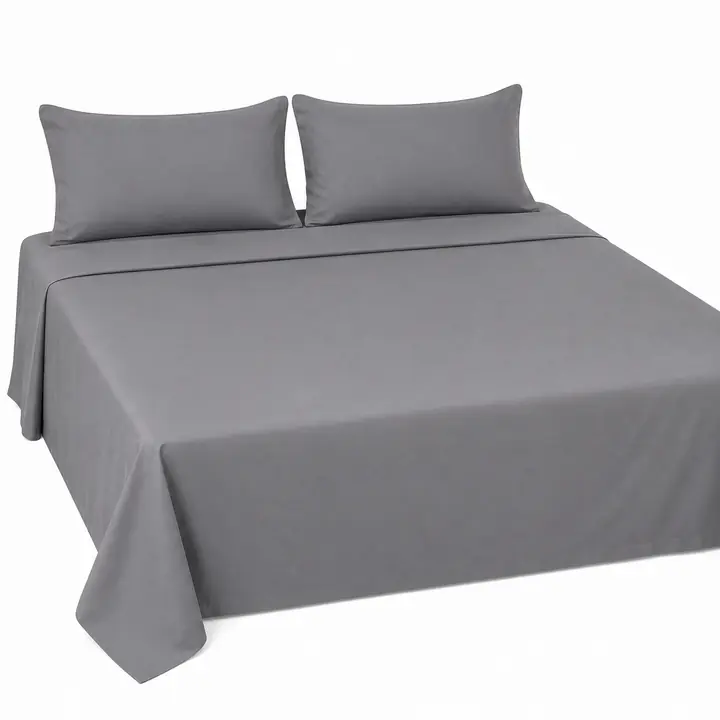 Blinskart Grey Double Bed Sheet 90 ×110