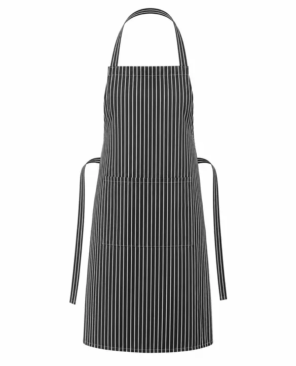Blinskart Premium Grey Pinstripe Chef Bib Apron