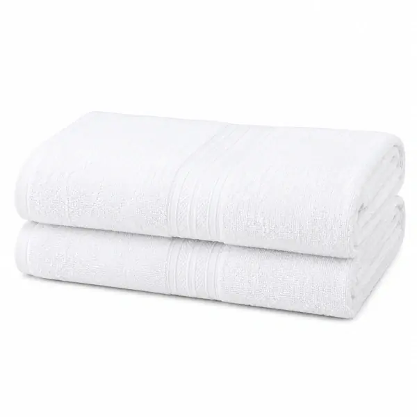 Blinskart White Bath Towel Marda 80/20 30" × 60" | Premium Hotel Towel