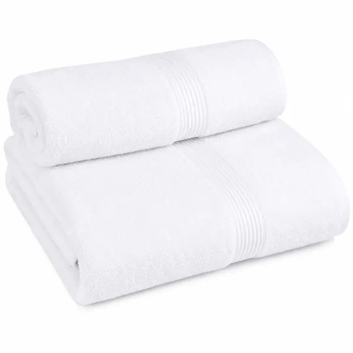 Blinskart White Bath Towel | Soft & Absorbent Hotel Bathroom Towel