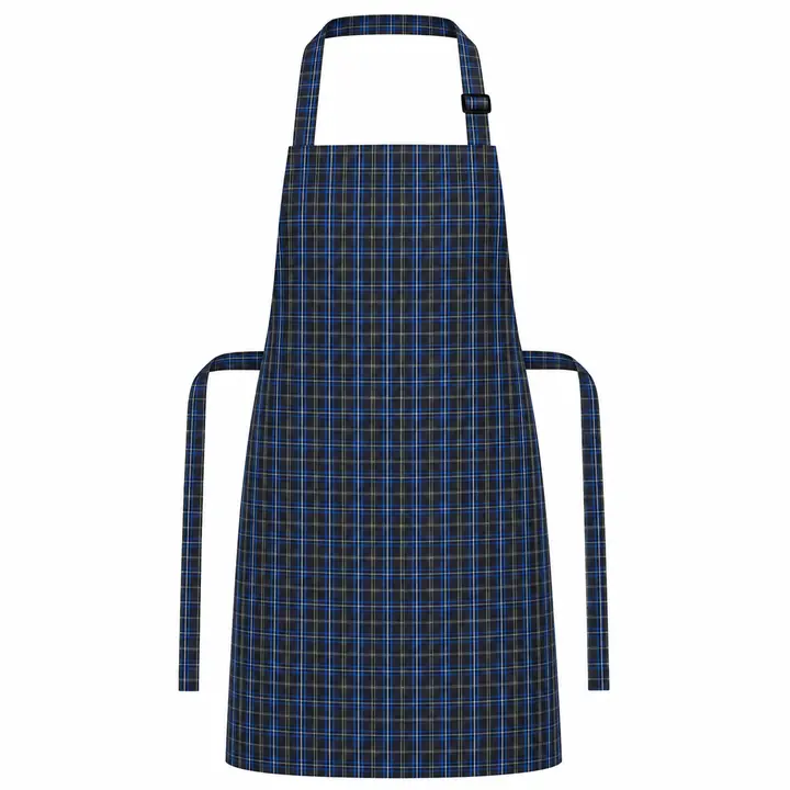 Blue Checkered Adjustable Apron 