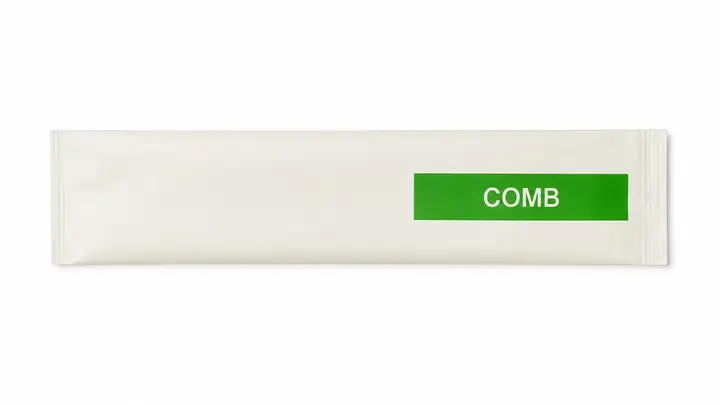  Comb Pocket White