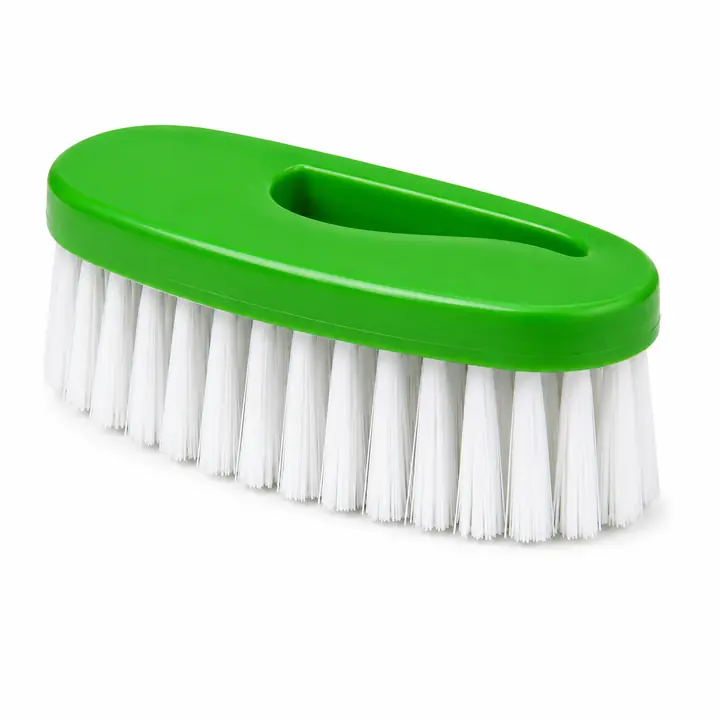 Green Handheld Scrubbing Brush