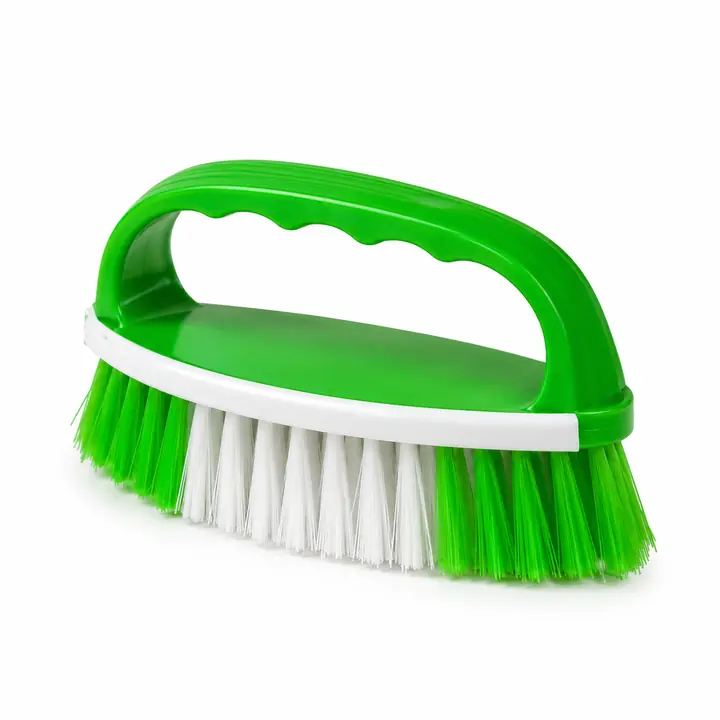 Green Handheld Scrubbing Brush