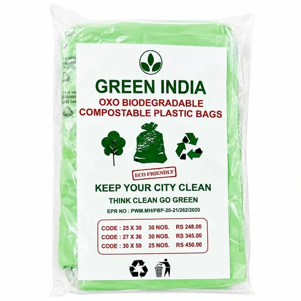 Green India Compostable Bags  30*50 
