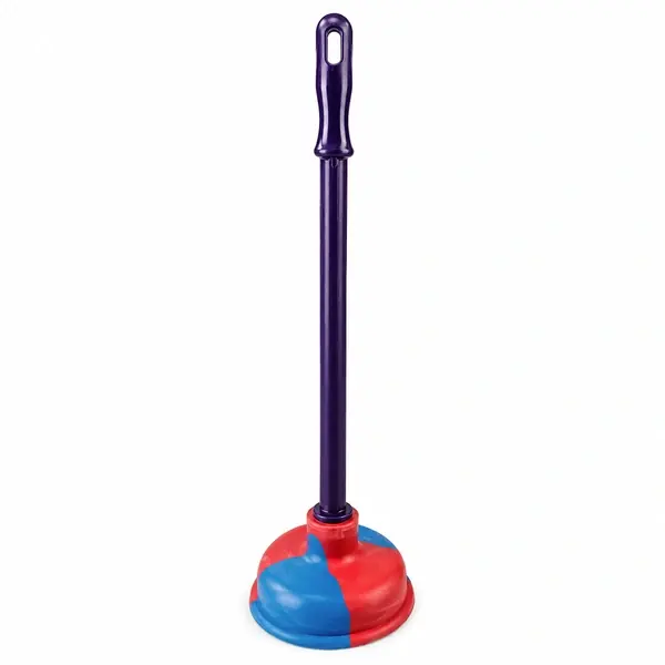 Heavy-Duty Toilet Plunger with Long Handle – Drain & Toilet Cleaning Tool