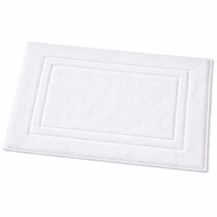 Hotel Bath Mat Cotton Poly 300 Gm 20"x30" – Durable Anti-Slip Hospitality Mat