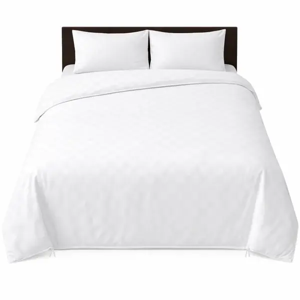 Hotel Room Bedding & Linen Duvet Cover – Dobby Checks 300 TC (96”–104”)