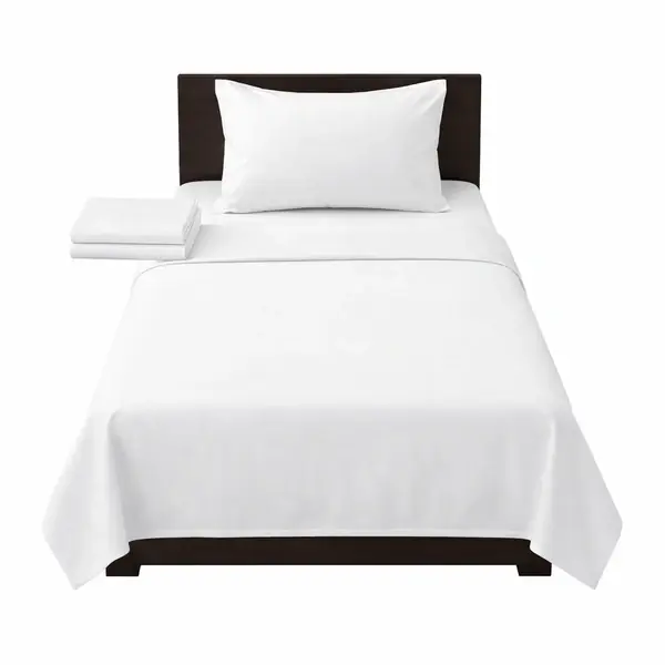 Hotel Room Bedding & Linen Single Bedsheet Glaze Cotton 110–210 TC (60x90 Inch)