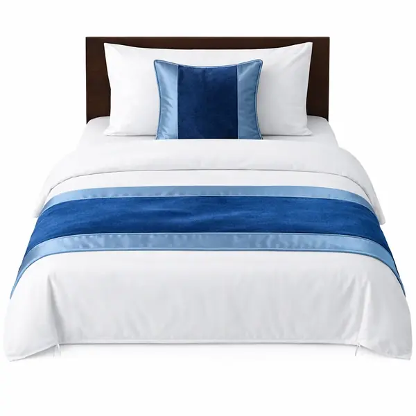 Hotel Single Bed Runner Set 1+1 Satin / Velvet – Decorative Hospitality Runner Set