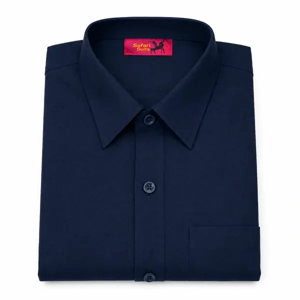Navy Blue Safari Uniform Shirt – Professional Staff Uniform