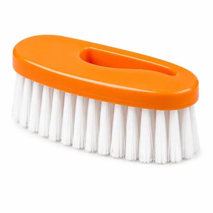Orange Handheld Scrubbing Brush