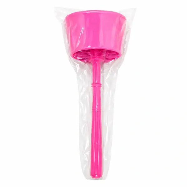 Pink Toilet Brush with Holder