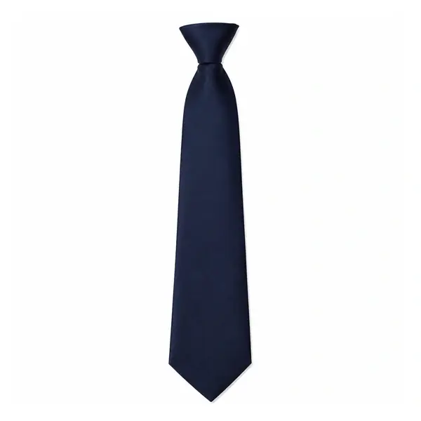 Plain Navy Blue Uniform Tie – Professional Staff Necktie