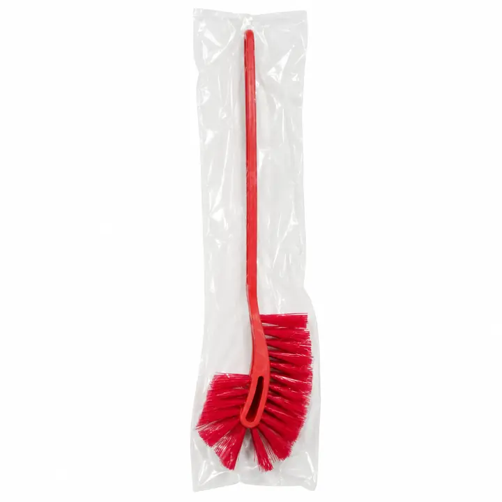 Red Long Handle Toilet Cleaning Brush