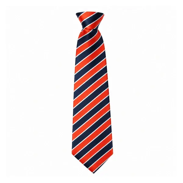 Red & Navy Blue Striped Uniform Tie – Professional Staff Tie