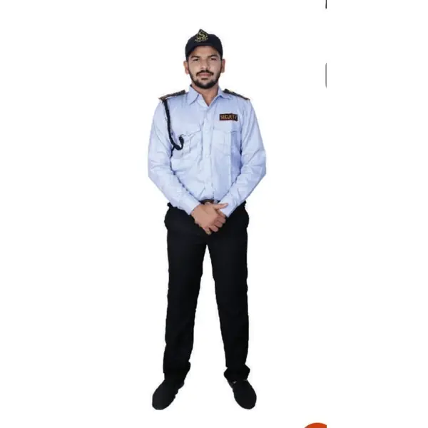 Security Guard Uniform – Light Blue Shirt & Black Trouser Set